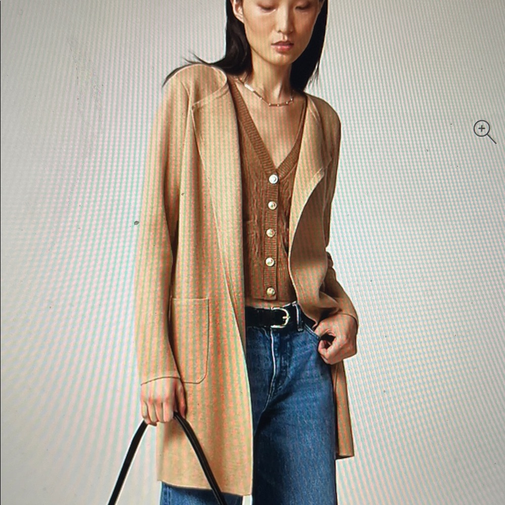 J Crew Juliette collarless sweater-blazer